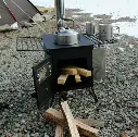 Pemanas ruangan / kompor kayu bakar
