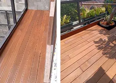 Decking kayu bengkirai